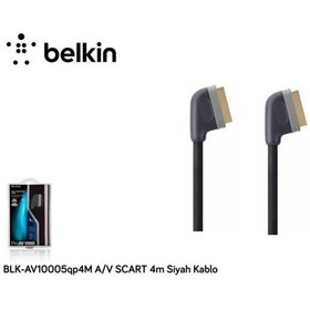 Resim Belkin BLK-AV10005Q4M 4-V Scart 4m Siyah Kablo 