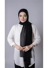 Resim Hürrem Bone Siyah Pratik Hazır Geçmeli Şal Şifon Kumaş Hijab Bone 3009 01 