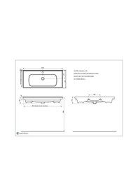 Resim Seramiksan Saturn A142031K Etajer Uyumlu Lavabo Mat Antrasit 100 x 45 CM 