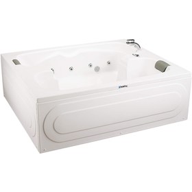 Resim Çift Kişilik Renkli Jakuzi | 195x165 cm | Sanacryl - 165x195 / Kırmızı / 2 Kişilik 