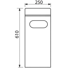 Resim SOHO Paslanmaz Kolon Küllük Dış Mekan Sigaralık Ayaklı Yuvarlak Küllük 