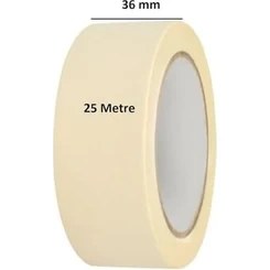 Resim Ecovibe 2 Adet Maskeleme Bandı Boya Bandı 36MM x 25M Kağıt Bant 