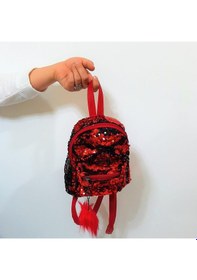 Resim Fiyra Crn Kırmızı Pullu Kız Çocuk Sırt Çantası 16cmx20cmx10cm 001 