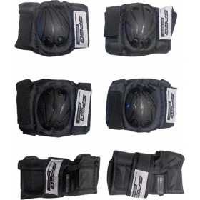 Resim Speq Dizlik Dirseklik Koruma Seti Bisiklet Paten Kaykay Xs Beden - Siyah 