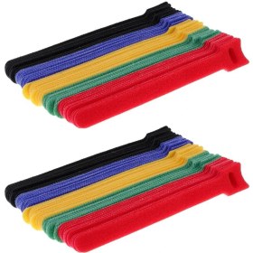 Resim Prettyria 100 Adet Kanca Döngü Kullanımlık Kayış Kablo Tel Kravat Kordon Yönetimi(Yurt Dışından) 