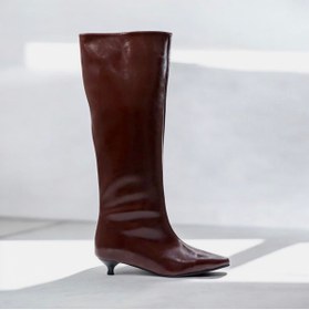 Resim runa shoes rugan alçak topuk çizme 