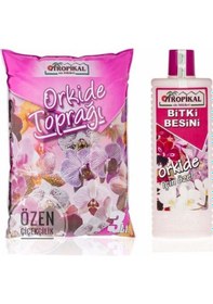 Resim Özel Karışımlı 3L Orkide Toprağı ve Orkide Besini Vitamini 