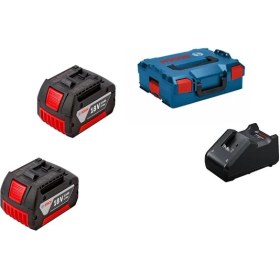 Resim Bosch Gba 18V 2X3AH + Gal 18V-40 + L-Box 