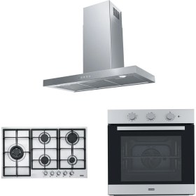 Resim Franke Fdf Eg6 90 Xs Davlumbaz Fhnl 905 4g Tc Xs C Ocak Fsl 82 H Xs Fırın Inox Ankastre Set 