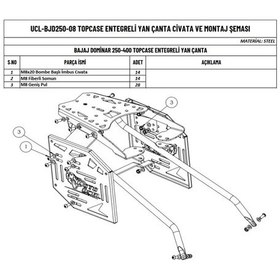 Resim Bajaj Dominar 250-400 Arka Yan Çanta Demiri-ns200-125 Uyumlu 