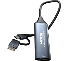 Resim Alfatech HDMI Video Capture Kartı – USB / Type-C Girişli, HDMI → USB Canlı Yayın ve Kayıt Dönüştürücü 