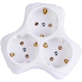 Resim Almera 3'lü Golyat Priz Alm-golyat 