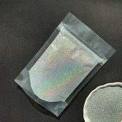 Resim 2oz (57g) Holografik Parıltı, Sanat ve El Sanatları için İnce Parıltı Tozu, Tumbler Noel Süsü, Epoksi Reçine Dolgu Malzemesi, Dayanıklı Plastik Poşet 