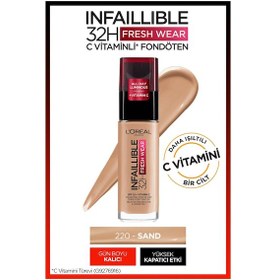 Resim L'Oreal Paris Infaillible 24H Fondöten 220 Sand 