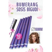 Resim Bumerang Sosis Bigudi Tarak Seti 18 mm Kalınlık 10 Adet 