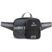 Resim Junletu- Su Şişesi Bölmeli Bel Çantası Y19825b Siyah 