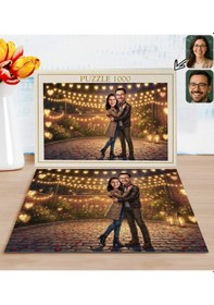 Resim Bk Gift Kişiye Özel Sevgili Karikatürlü 1000 Parça Profesyonel Puzzle-18, 1000 Puzzle, Sevgililer Günü Hediyesi, Sevgiliye Hediye Kobitmeyencom36188 B 