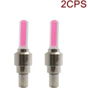 Resim Zhuning Shop 2 Kırmızı 2 Adet Tarzı 1 Pairs Çok Renkli LED Neon Araba Bisiklet Tekerlek Lastik Işık Lastik Vana Toz Kapağı Vana Çekirdek Araba Bisiklet Motosiklet Için Işık Konuştu (Yurt Dışından) 