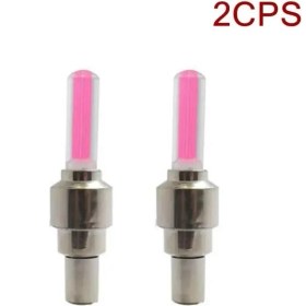 Resim Zhuning Shop 2 Kırmızı 2 Adet Tarzı 1 Pairs Çok Renkli LED Neon Araba Bisiklet Tekerlek Lastik Işık Lastik Vana Toz Kapağı Vana Çekirdek Araba Bisiklet Motosiklet Için Işık Konuştu (Yurt Dışından) 
