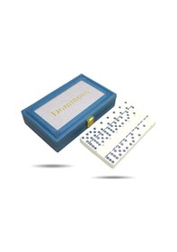 Resim Büro Ev Ofis Hediyesi İçin Deri Kutulu Domino Oyunu 