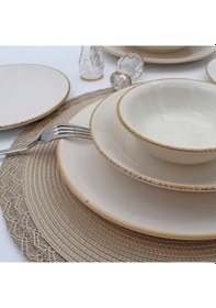 Resim Anka 48 Parça 12 Kişilik Yemek Takımı - Cappuccino 