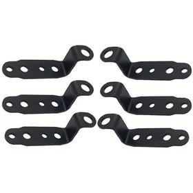 Resim Hightower 6 Adet Siyah Motorcycle Brackets: Sağlam, Dayanıklı, Kolay Montaj 