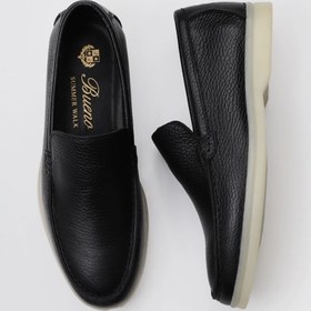 Resim Bueno Shoes Siyah Flotter Deri Kadın Loafer 05ws102 