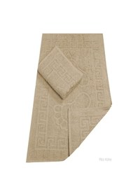 Resim Evtech & Home 2 Li Banyo Ayak Havlusu %100 Pamuk 50x70 Cm Menesch Kahve Görsel 