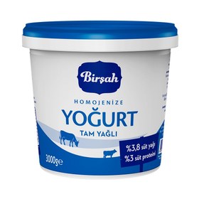 Resim Birşah Tam Yağlı Homojenize Yoğurt 3 Kg 