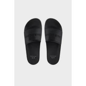 Resim Armani Exchange Logo Baskılı Kaydırmaz Taban Terlik Erkek Terlik XUP017 XV795 00002 
