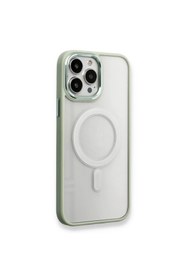 Resim artlab Art İphone 13 Pro Kılıf Room Magneticsafe Silikon - Su Yeşili Lab 