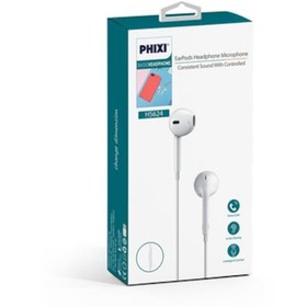 Resim Phixi Basic Hs624 Mikrofonlu Earpods Beyaz Kulaklık 