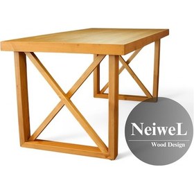 Resim Neiwel Main Doğal Ahşap Toplantı Masası x 120 x 240 Açık Ceviz 