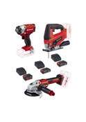 Resim Einhell TE-CI 18/1 Vidalama + TC-JS 18 Lİ Dekupaj + Axxio 125 MM AvuçTaşlama + 2 x 2.5-4.0 Akülü Usta Seti 