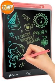 Resim Writing Tablet Lcd 12 Inç Dijital Kalemli Çizim Yazı Tahtası Grafik Not Yazma Eğitim Tableti 