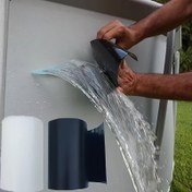 Resim Flex Tape MAX - 400% Daha Güçlü Su Geçirmez Esnek Bant, İç/Dış Mekan Kullanımı İçin Süper Kauçuklu, Ev, Karavanlar, Çatılar, Borular, Yüzme Havuzları İçin İdeal - Siyah/Beyaz, İç Mekan Tamir Bantı | Kauçuklu Bant | PVC Malzeme 
