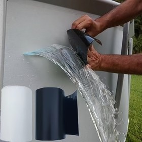 Resim Flex Tape MAX - 400% Daha Güçlü Su Geçirmez Esnek Bant, İç/Dış Mekan Kullanımı İçin Süper Kauçuklu, Ev, Karavanlar, Çatılar, Borular, Yüzme Havuzları İçin İdeal - Siyah/Beyaz, İç Mekan Tamir Bantı | Kauçuklu Bant | PVC Malzeme 
