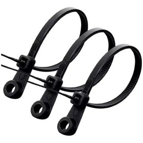 Resim Powermaster Pm-26326 Vida Delikli Kablo Bağı Plastik Kelepçe 100lü Paket Siyah 2.5x100mm 1 Adet 