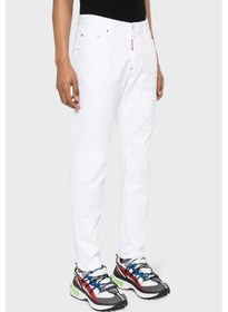 Resim Dsquared2 Erkek Kot Pantolon S71lb1352 Stn833 100 Beyaz 