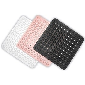 Resim İsgstore Kare Masajlı Silikon Banyo & Duş Kaydırmazı Antrasit GP-150 Antrasit 