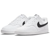 Resim Nike Court Vision Lo Nn Kadın Sneaker Ayakkabı Beyaz Siyah Beyaz Siyah 