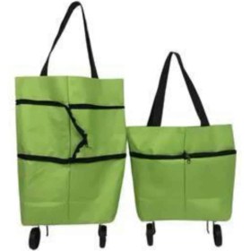 Resim MidasTech Katlanabilir Tekerlekli Çantalı Çarşı Pazar Arabası Alışveriş Çantası Piknik Çantası Mi 