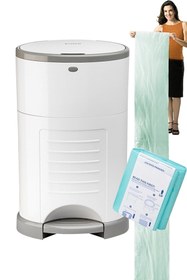 Resim Korbell Bebek Bezi Çöp Kovası 16lt + 495 Bez Kapasiteli Poşet 