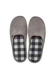 Resim Twigy Ekose Erkek Ev Terliği Gri 41/46 AA0560 Gri 