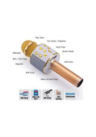 Resim Karaoke Bluetooth Mikrofon 