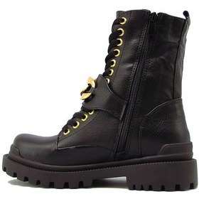 Resim Kanuga Rjb7202 Siyah Kadın Bağlı Aksesuarlı Postal Bot Siyah 