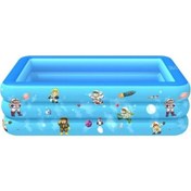 Resim Zhkj Shop 120 X 85 X 35 Cm Şişme Yüzme Havuzu - Mavi Gjr3pj Beyaz 