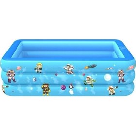 Resim Zhkj Shop 120 X 85 X 35 Cm Şişme Yüzme Havuzu - Mavi Gjr3pj Beyaz 