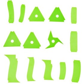 Resim Suntek 14 Parça Seramik Kaburga Gravür Heykel El Sanatları 