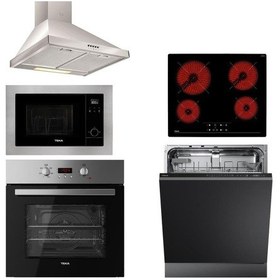 Resim Teka İnox HEB 723 SS - TZ 6415 - DF 60 - MS 620 BIS - DFI 46700 TTM 5'li Ankastre Set 